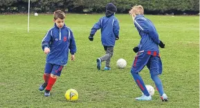  ??  ?? Dundee West also hosted an autistic football camp over the Easter break. Pick up Saturday’s Weekend Telegraph for further coverage.