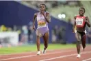  ?? Photograph: Martin Meissner/AP ?? Dina Asher-Smith in the women's 100metre semi-final in Munich this August. She later pulled up in the final with cramps.