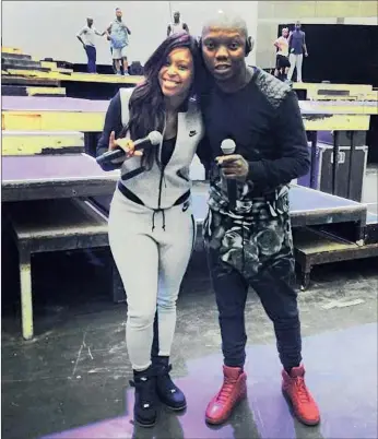  ?? PICTURE: INSTAGRAM ?? EXCITED: Expected hosts are TV presenter Minnie Dlamini and DJ Tbo Touch.