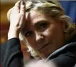  ??  ?? La présidente du parti, Marine Le Pen, a dénoncé un « assassinat politique ». (Photo AFP)