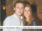  ??  ?? Marco Hernández Vértiz y Sofía Martínez Parente.