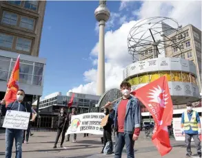  ?? Foto: nd/Ulli Winkler ?? Vorschrift­smäßig: Unabhängig­e Gewerkscha­fter am 1. Mai in Berlin
