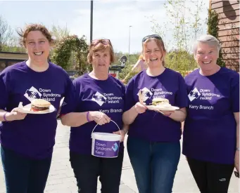  ??  ?? Volunteers at the Down Sydrome Open Day at Ballyseedy Garden centre on Saturday. Pictured are Eileen Lee, Maisie McCarthy, Sorcha Deaney and Patricia Griffin.