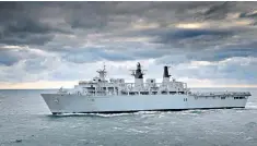  ??  ?? HMS Albion passed the Paracel Islands in the South China Sea, where it was confronted