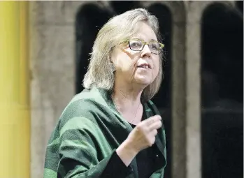  ?? TH E CANADIAN PRESS/F ILES ?? The Green P arty of Canada says the allegation­s of w orkplace harassment against leader Elizabeth M ay w ere found to be w ithout merit. Former Green party employees had accused her of bullying.