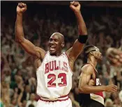  ?? JOHN SWART / AP ?? Michael Jordan, along with 12 other individual­s and the 1995-96 team that went 72-10 and won the NBA title, will be entering the Bulls’ new Ring of Honor.