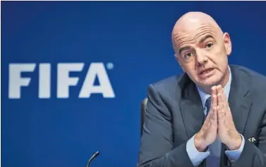  ??  ?? DECISIÓN TOMADA. Infantino comunicará los cambios en el Consejo de la FIFA de mañana.