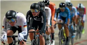  ?? GETTY IMAGES ?? A year on from his world omnium title, Campbell Stewart of New Zealand finished fifth in Berlin.