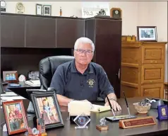  ??  ?? Walker County Sheriff Steve Wilson talks deputy shootings in interview in August, and then one of his men has one, reinforcin­g a concern he has about this issue.