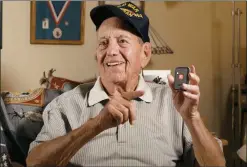  ??  ?? WWII HERO GETS TO STAY AT HOME: Pete Shaw has always been sharp as a tack, but when the minor falls started, Pete nearly landed in a nursing home. But Pete dodged all that when his daughterin-law found this number (1-800-929-8049 EXT: FHHW513) and got him a tiny medical alert device that instantly connects him to help whenever and wherever he needs it with no monthly bills ever.