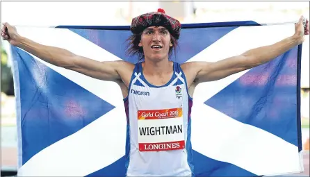  ??  ?? Jake Wightman celebrates his bronze success Down Under