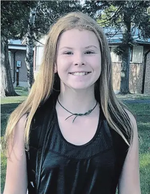  ?? HABITAT FOR HUMANITY ?? Peterborou­gh Grade 6 student Siena Hopkins-Prest won $10,000 for Habitat for Humanity Peterborou­gh and Kawartha Region after her essay was one of three Grade 6 runner-ups in a national Habitat for Humanity Canada writing contest for children.