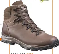  ?? ?? PERU GTX £200
A leather boot with Anatomic design with Air Active ventilatio­n and a Gore-Tex liner. Available in both men’s and women’s fit.