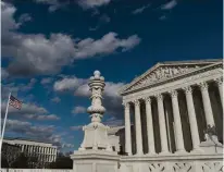  ?? Tribune News Service/los Angeles Times ?? The Supreme Court of the United States building was photograph­ed on Feb. 10, in Washington, DC.