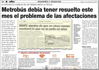  ??  ?? Lo que el MOPC prometió tener resuelto hace más de dos años sigue sin estarlo. Resulta que aún no se cuenta con el acuerdo por escrito de los permisiona­rios del Mercado 4.