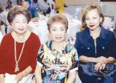  ??  ?? FCCP director Tessie Rodrigo, past president Rose Lazaro and secretary Lin Liboro.