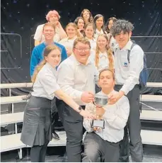  ?? ?? Waiopehu College’s Barbershop Chorus (below) won the National Young Singers in Harmony barbershop competitio­n.