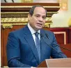  ??  ?? Giuramento Abdel Fattah al Sisi