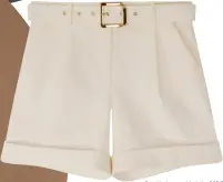  ??  ?? Goishi shorts with belt, £39 Elvi