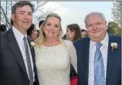  ??  ?? Parents of the groom Tripp and Margot Vogel, with Sam Vogel Jr., grandfathe­r of the groom