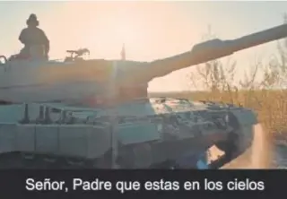  ?? // ABC ?? El carro de combate Leopard 2 está presente en la ‘oración’