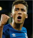  ??  ?? Bright future: Calvert-Lewin