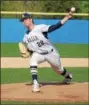  ?? GENE WALSH — DIGITAL FIRST MEDIA ?? La Salle’s Joe Miller delivers a pitch during the Explorers’ game against Cardinal O’Hara Wednesday.