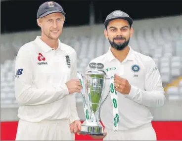  ?? REUTERS ?? Two of the best batsmen in world cricket, Joe Root (left) and Virat Kohli, will renew rivalry when India take on England in the first Test at Edgbaston, Birmingham from Wednesday.