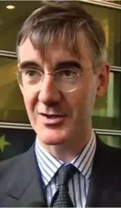  ??  ?? Meeting: Jacob Rees-Mogg yesterday