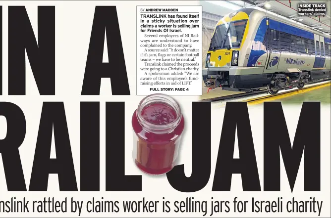  ??  ?? INSIDE TRACK Translink denied workers’ claims