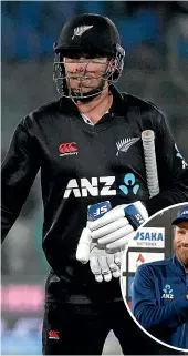  ?? AP ?? Black Caps Glenn Phillips, far left, and Tim Southee after winning the third one-day internatio­nal match against Pakistan yesterday. Below: Captain Kane Williamson with the ODI series trophy.