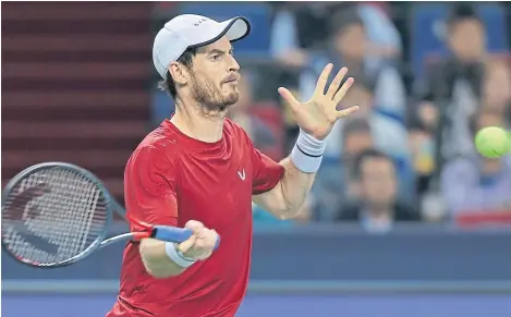  ?? Getty. ?? Anger: Andy Murray was critical of his Italian opponent’s antics during the defeat at the Shanghai Masters.