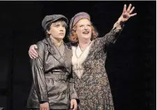  ?? DAVID COOPER SPECIAL TO TORSTAR ?? Julie Lumsden, left, as Louise and Kate Hennig as Rose star in the Shaw Festival's production of “Gypsy.”