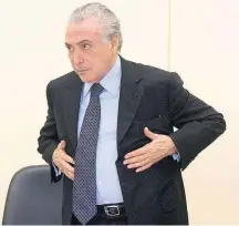  ?? MARCELO CAMARGO/AGÊNCIA BRASIL–11/8/2015 ?? Liderança. Michel Temer é o presidente nacional do PMDB
