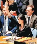  ?? BRENDAN MCDERMID/REUTERS ?? Embajadora de EU, Nikki Haley.