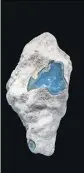  ?? (Photo L-D Bayle) ?? Une opale bleue.
