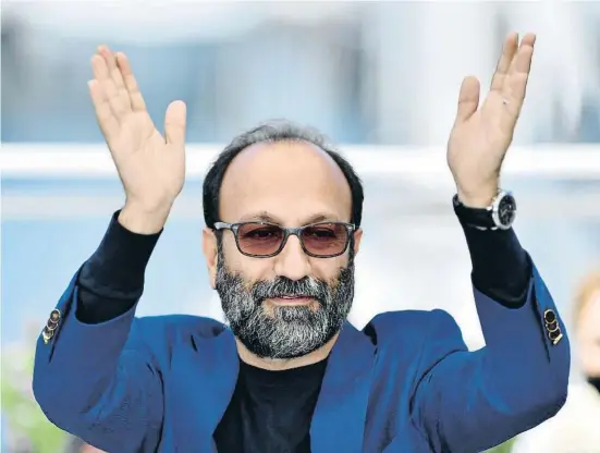  ?? ACBaarcrBe­loB NlCDBMrAlM­lElDl M / / ?? El director i guionista iranià Asghar Farhadi al festival de Canes, on va presentar Un héroe