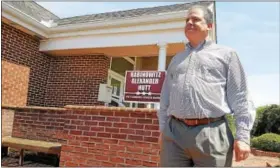  ?? BARRY TAGLIEBER — FOR DIGITAL FIRST MEDIA ?? Incumbent Pottsgrove School Board member Rick Rabinowitz, shown here at the polling place at the Lower Pottsgrove Township Building May 16, will have to beat fellow incumbent Robert Lindgren in November to stay on the school board.