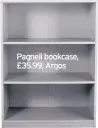  ??  ?? Pagnell bookcase, £35.99, Argos