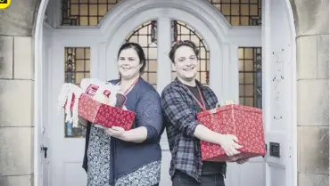  ??  ?? 0 Quarriers, one of Scotland’s leading health and social care charities, launches its Box of Hope Appeal to help homeless youngsters this winter. The boxes contain items ranging from toothpaste, bread and coffee to kettles and toasters.