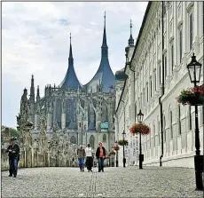  ?? Rick Steves’ Europe/CAMERON HEWITT ?? Kutna Hora’s Gothic cathedral was funded by the town’s once-lucrative silver mining and minting industry.