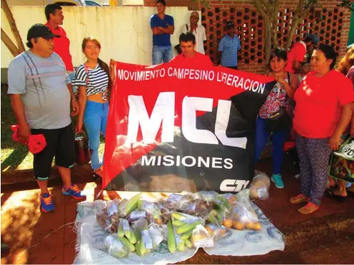  ?? Foto: Bettina Müller ?? Die bäuerliche Befreiungs­bewegung (MCL) in Misiones sagt dem Großgrundb­esitz den Kampf an.