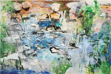  ??  ?? 1
Deep Wood Pond, oil on canvas, 48 x 72"
1