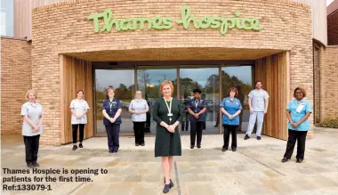  ??  ?? Thames Hospice is opening to patients for the first time. Ref:133079-1