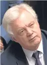  ??  ?? Brexit Secretary David Davis agreed to release the documents after Labour won a Commons vote.