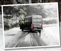  ?? ?? Slip road: A van driver gets into trouble