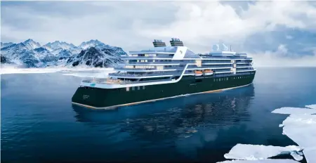  ??  ?? Bottom: Seabourn Venture’s inaugural Winter Norway 2022 voyage will include opportunit­ies to see the Northern Lights.