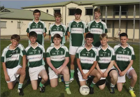 ??  ?? Sevens Success - The An Tochar lads who won the U-17 Football Seven-a-side Club Tournament in Ballinakil­l recently.