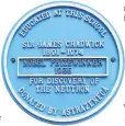  ??  ?? Plaque dedicated to Sir James Chadwick at Bollington Cross Primary School