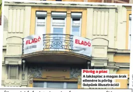  ??  ?? Pörög a piac
A lakáspiac a magas árak ellenére is pörög (képünk illusztrác­ió)